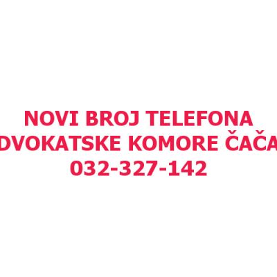 NOVI BROJ TELEFONA